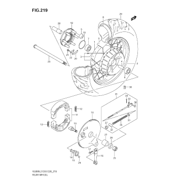 REAR WHEEL (VL800T  E28)