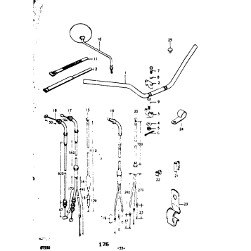HANDLEBAR - CONTROL CABLE