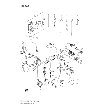 WIRING HARNESS (GSF1250SK7/SK8/SK9)