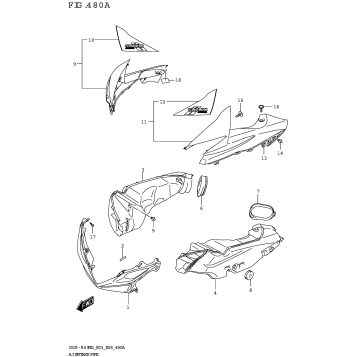 AIR INTAKE PIPE (GSX-R600Z)