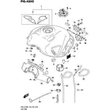 FUEL TANK (GSX-S750Z,GSX-S750ZA:E03,E28)