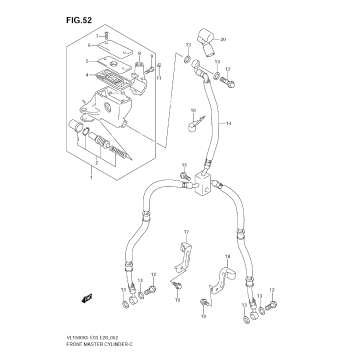 FRONT MASTER CYLINDER (MODEL K5/K6)