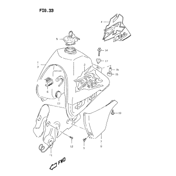 FUEL TANK (MODEL V/W)