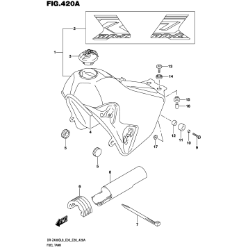 FUEL TANK (DR-Z400SL8 E03)