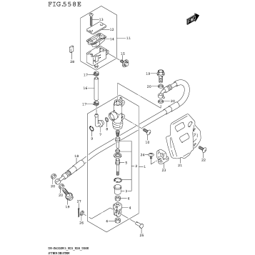 REAR MASTER CYLINDER (DR-Z400SMM3 E28)