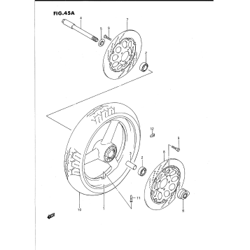 FRONT WHEEL (MODEL R/S)