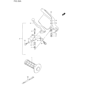 LEFT HANDLE LEVER (MODEL R/S/T)