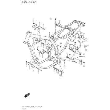 FRAME (DR650SEL5 E03)