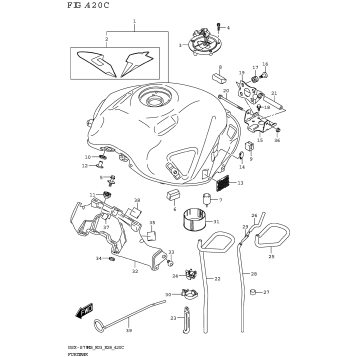 FUEL TANK ((GSX-S750Z,GSX-S750ZA):(E03,E28))
