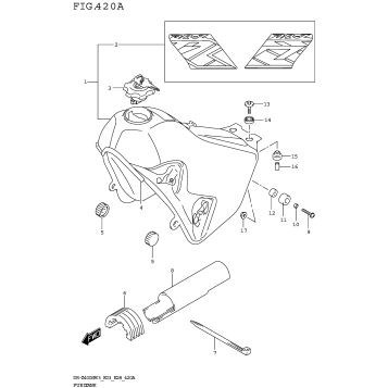 FUEL TANK (DR-Z400SM3 E03)