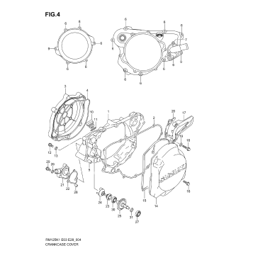 CRANKCASE COVER-WATER PUMP