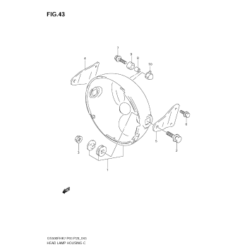 HEADLAMP HOUSING (WITHOUT COWLING)