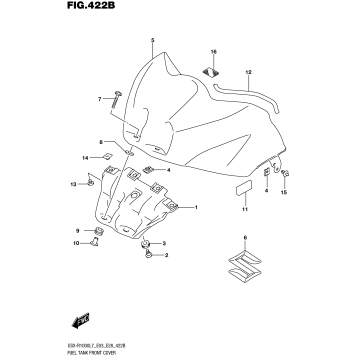 FUEL TANK FRONT COVER (YKV,YVZ)