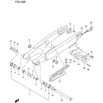 REAR SWINGING ARM (MODEL W)