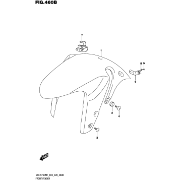 FRONT FENDER (GSX-S750Z)