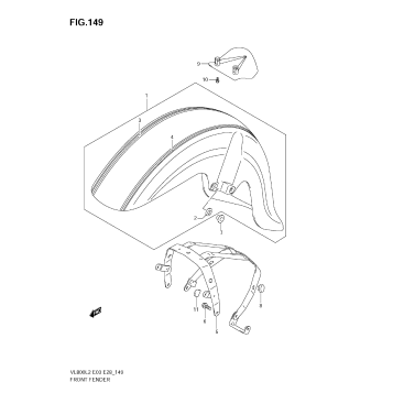 FRONT FENDER (VL800T  E28)
