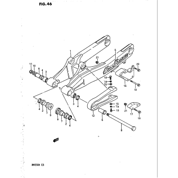 REAR SWINGING ARM (MODEL H)