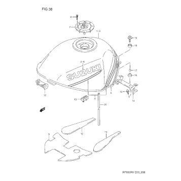 FUEL TANK (MODEL R/S)