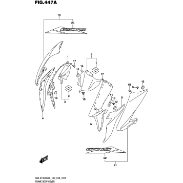 FRAME BODY COVER (GSX-S1000ZA)