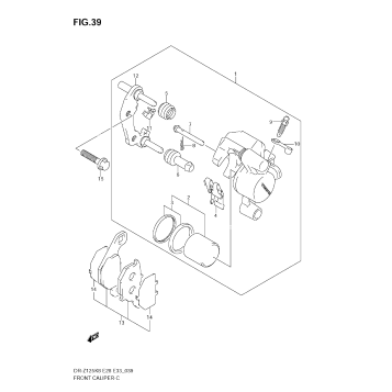 FRONT CALIPER (DR-Z125L)