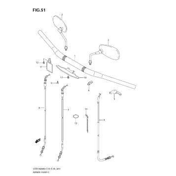 HANDLEBAR (MODEL K6/K7/K8)