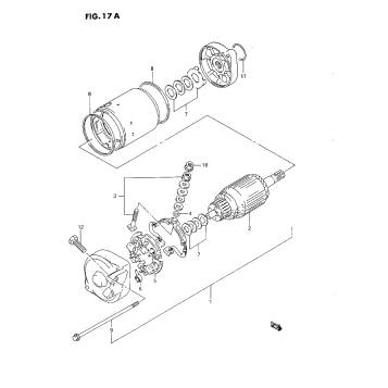 STARTING MOTOR (R)