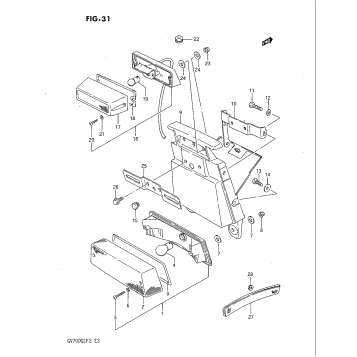 TAIL LAMP - LICENSE LAMP