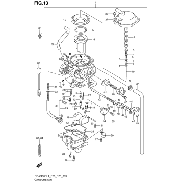 CARBURETOR (DR-Z400SL4 E28)