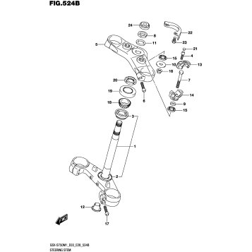 STEERING STEM (GSX-S750Z,GSX-S750ZA)