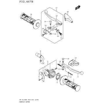 HANDLE LEVER (DR-Z125LM3E28)