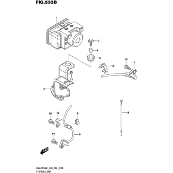 HYDRAULIC UNIT (GSX-S750A,GSX-S750ZA)