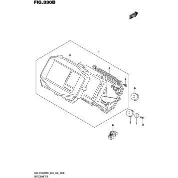 SPEEDOMETER (GSX-R1000A,GSX-R1000ZA:E28)