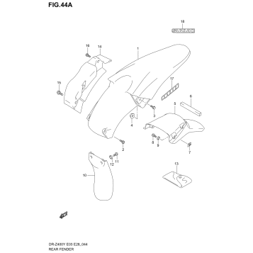 REAR FENDER (MODEL K4)