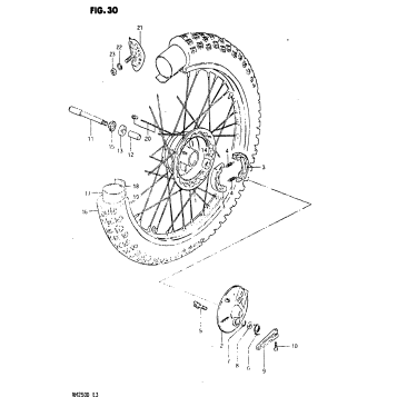 FRONT WHEEL (MODEL Z)