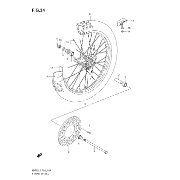 FRONT WHEEL (RM85)