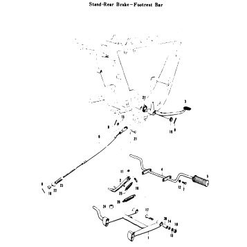 STAND-REAR BRAKE-FOOTREST BAR