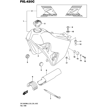 FUEL TANK (DR-Z400SML8 E33)
