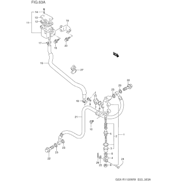 REAR MASTER CYLINDER (MODEL S/T/V/W)
