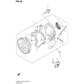 HEADLAMP ASSY (VL800BL4 E03)