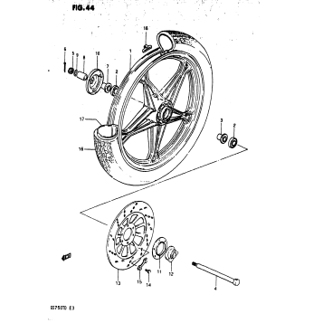 FRONT WHEEL (MODEL Z)