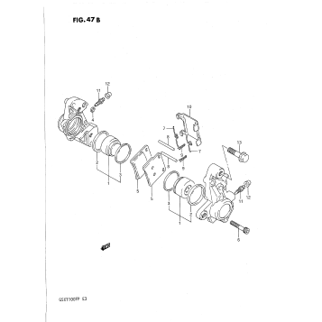 FRONT CALIPERS (MODEL P)