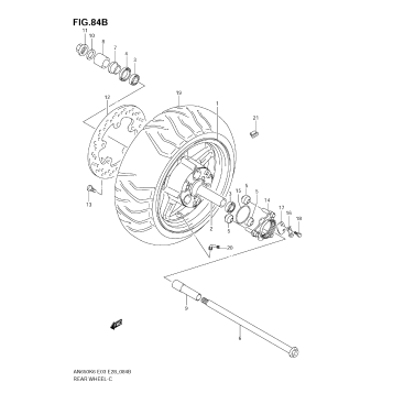 REAR WHEEL (AN650K8/K9)