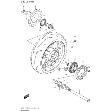 REAR WHEEL (GSX-R1000RZA)