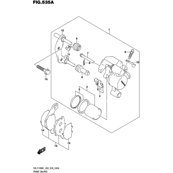 FRONT CALIPER (DR-Z125L)
