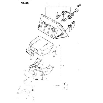 TAIL LAMP - LICENSE LAMP