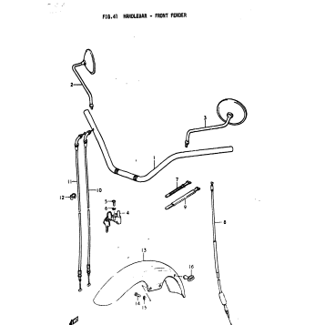 HANDLEBAR - FRONT FENDER