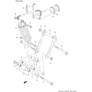 REAR CUSHION LEVER (MODEL S/T/V/W)