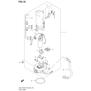 FUEL PUMP (MODEL Y/K1)