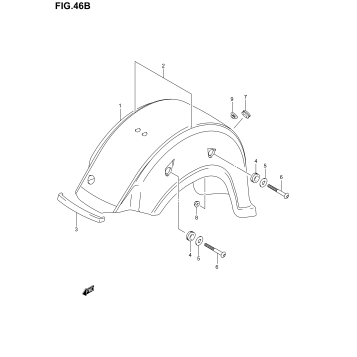 REAR FENDER (MODEL K3)