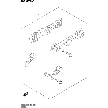 OPTIONAL (SIDE CASE BRACKET SET)